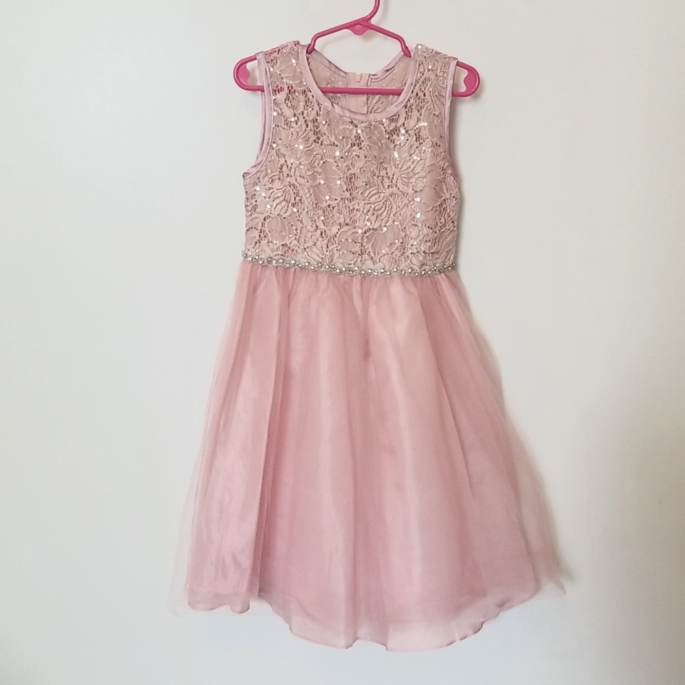 Rare Editions Girls Dress 6 Coral
